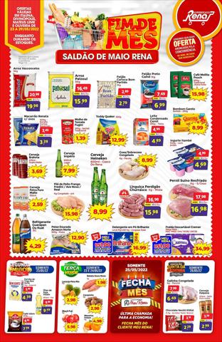 Promoções de Supermercados em Divinópolis | Encarte Supermercados Rena de Supermercados Rena | 25/05/2022 - 29/05/2022