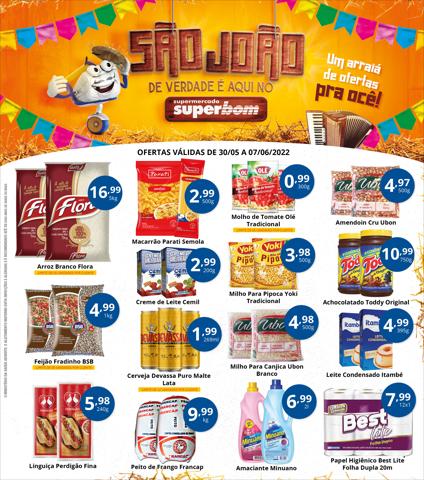 Catálogo Superbom Supermercado | Encarte Superbom Supermercado | 30/05/2022 - 07/07/2022