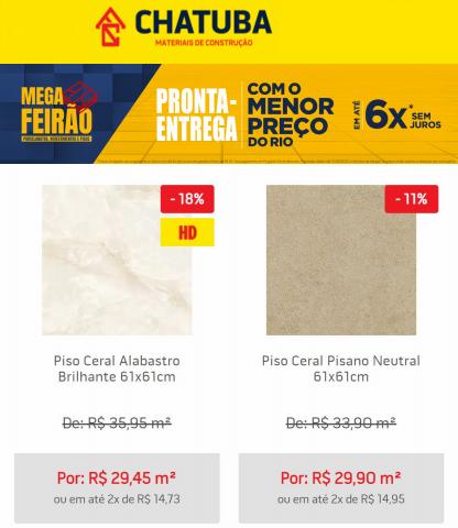 Promoções de Material de Construção em Nova Iguaçu | Mega Feirão de Chatuba | 03/08/2022 - 16/08/2022