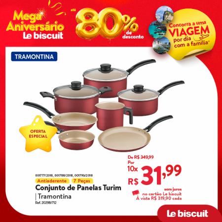Catálogo Le Biscuit | CONJUNTO DE PANELAS TURIM TRAMONTINA | 16/08/2022 - 28/08/2022