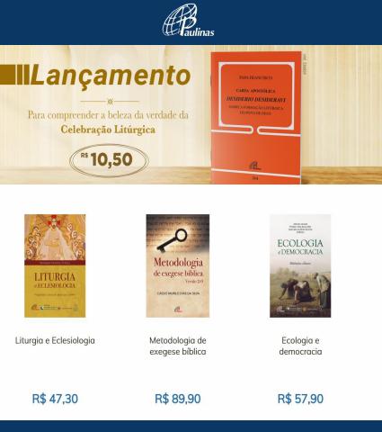 Promoções de Livraria, Papelaria e Material Escolar em Diadema | Ofertas especiais! de Paulinas | 10/08/2022 - 24/08/2022
