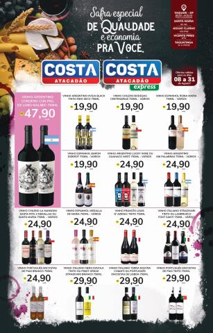 Catálogo Costa Atacadão | Ofertas bebidas | 11/08/2022 - 31/08/2022