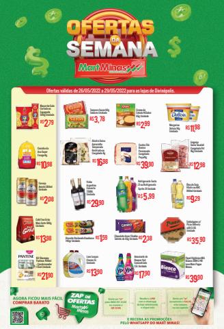 Promoções de Supermercados em Divinópolis | OFERTAS DA SEMANA - HORTIFRÚTI de Mart Minas | 26/05/2022 - 29/05/2022