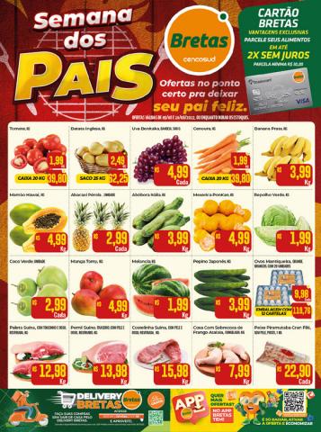 Promoções de Supermercados em Uberaba | Encarte Bretas Supermercados de Supermercado Bretas | 10/08/2022 - 10/08/2022