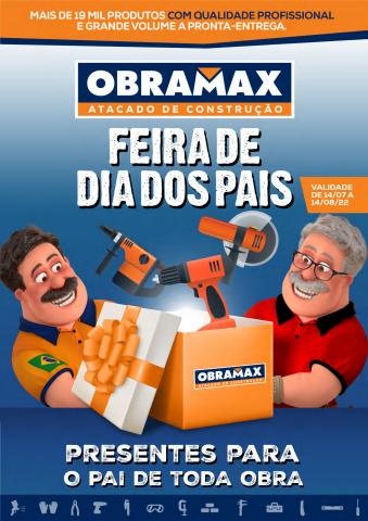 Promoções de Material de Construção em Carapicuíba | Feira de Día dos Pais de Obramax | 20/07/2022 - 14/08/2022