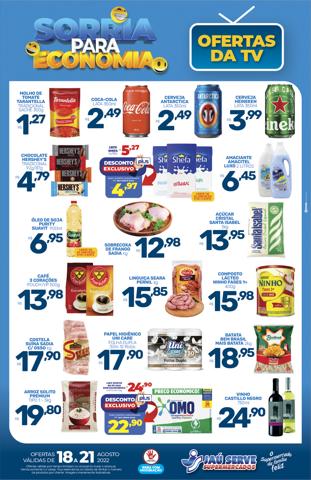 Catálogo Supermercados Jaù Serve | Ofertas da TV | 19/08/2022 - 21/08/2022