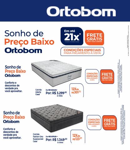 Promoções de Casa e Decoração em Ribeirão Preto | Sonho de Preço Baixo de Ortobom | 17/05/2022 - 23/05/2022