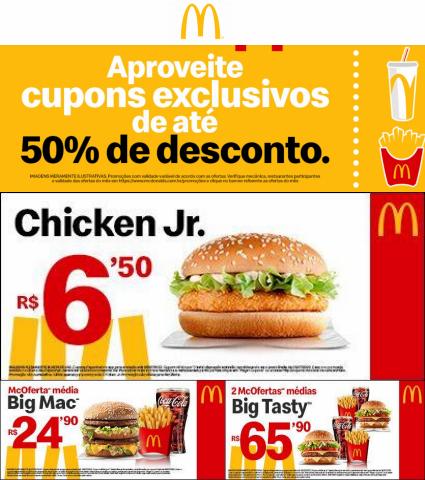 Catálogo McDonald's | Cupons Exclusivos de até 50% de Descontos | 13/06/2022 - 14/08/2022