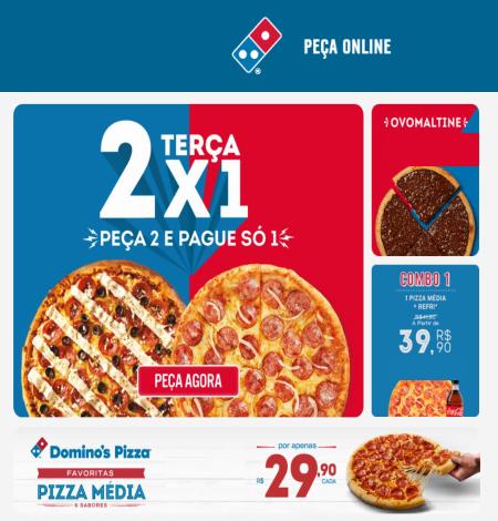 Promoções de Restaurantes em Brasília | Ofertas Domino's Pizza de Domino's Pizza | 17/05/2022 - 23/05/2022