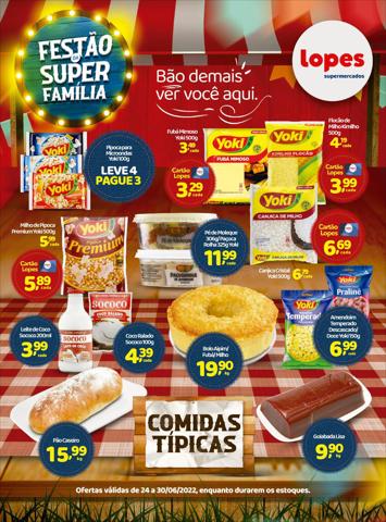 Catálogo Lopes Supermercados em Santo André | Encarte Lopes Supermercados | 24/06/2022 - 30/06/2022