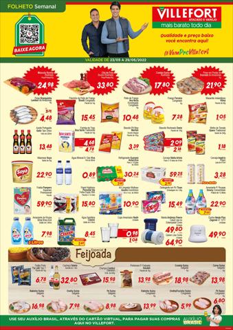 Promoções de Supermercados em Divinópolis | Ofertas Villefort Atacadista de Villefort Atacadista | 23/05/2022 - 29/05/2022