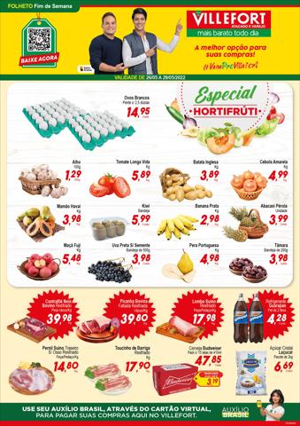 Promoções de Supermercados em Divinópolis | Ofertas Villefort Atacadista de Villefort Atacadista | 26/05/2022 - 29/05/2022