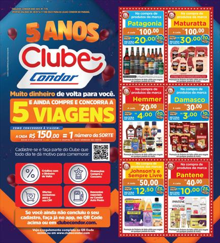 Promoções de Supermercados em Maringá | Tabloide Supermercados Condor de Supermercados Condor | 28/07/2022 - 17/08/2022