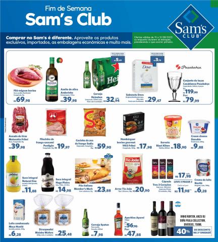 Catálogo Sam's Club | OFERTAS FIM DE SEMANA | 19/08/2022 - 21/08/2022