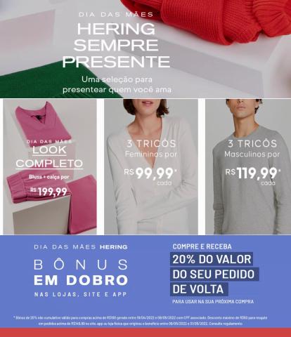 Promoções de Roupa, Sapatos e Acessórios em Porto Alegre | Ofertas Dia das Mães de Hering | 25/04/2022 - 22/05/2022