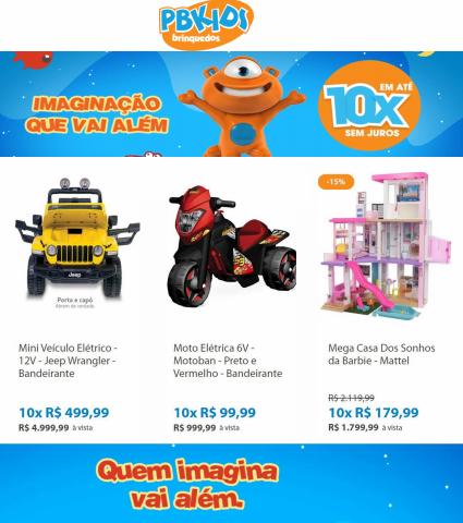 Promoções de Brinquedos, Bebês e Crianças em Contagem | Ofertas PBKids de PBKids | 11/05/2022 - 31/05/2022