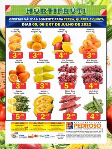 Catálogo Supermercados Pedroso | Encarte Supermercados Pedroso | 04/07/2022 - 07/07/2022