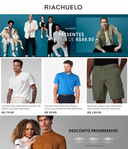 Promoções de Roupa, Sapatos e Acessórios em Aracaju | Ofertas Dia dos Pais de Riachuelo | 27/07/2022 - 14/08/2022