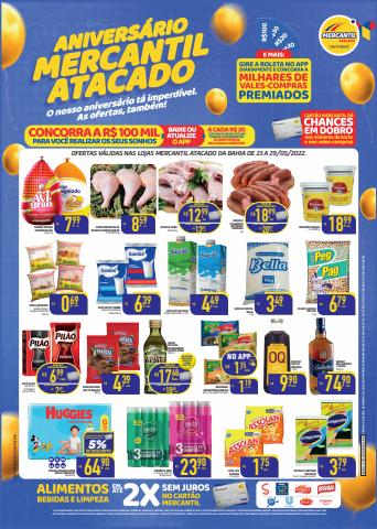 Promoções de Supermercados em Salvador | ANIVERSÁRIO MERCANTIL ATACADO - BAHÍA de Mercantil Rodrigues | 23/05/2022 - 29/05/2022
