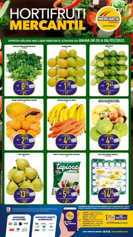 Promoções de Supermercados em Lauro de Freitas | HORTIFRUTI MERCANTIL-BAHIA de Mercantil Rodrigues | 05/07/2022 - 06/07/2022