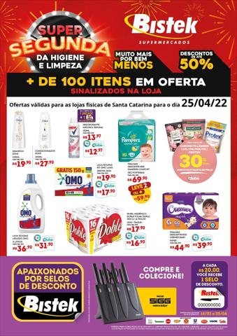 Catálogo Bistek Supermercados em Joinville | Encarte Bistek Supermercados | 25/04/2022 - 25/04/2022