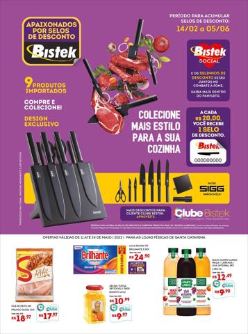 Catálogo Bistek Supermercados em Joinville | Encarte Bistek Supermercados | 11/05/2022 - 24/05/2022