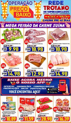 Catálogo Rede Troyano de Supermercados | OPERAÇÃO PREÇO BAIXO REDE TROYANO!! | 04/07/2022 - 06/07/2022