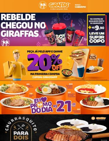 Promoções de Restaurantes em Vitória da Conquista | Ofertas Giraffas de Giraffas | 06/05/2022 - 30/09/2022