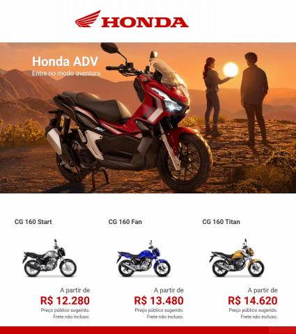 Promoções de Carros, Motos e Peças em Uberlândia | Ofertas Honda de Honda | 24/05/2022 - 31/05/2022