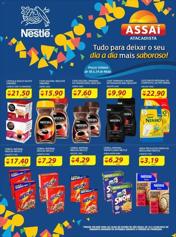 Promoções de Supermercados em Itu | Folheto - SP - Especial Nestlé de Assaí Atacadista | 18/05/2022 - 24/05/2022