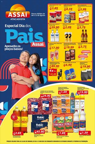 Promoções de Supermercados em Manaus | Folheto - AM - Dia dos Pais de Assaí Atacadista | 08/08/2022 - 12/08/2022