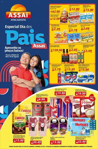 Promoções de Supermercados em Maringá | Folheto - PR - Londrina, Maringa de Assaí Atacadista | 08/08/2022 - 14/08/2022