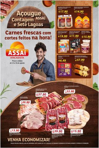 Promoções de Supermercados em São João de Meriti | Folheto - MG - Contagem - Acougue de Assaí Atacadista | 12/08/2022 - 14/08/2022