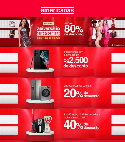 Promoções de Lojas de Departamentos em Itajaí | Ofertas de Aniversário de Lojas Americanas | 08/08/2022 - 21/08/2022