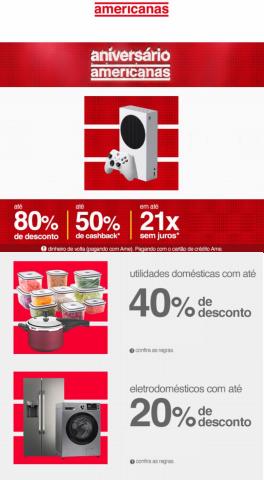 Promoções de Lojas de Departamentos em Itajaí | Ofertas de Aniversário de Lojas Americanas | 12/08/2022 - 26/08/2022