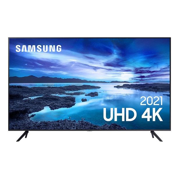Oferta de Smart Tv Led 65" Uhd 4K 65Au7700 Samsung - Bivolt por R$4499,9 em Lojas Havan