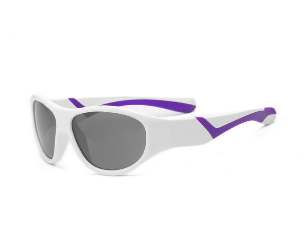Oferta de Óculos de Sol Discover Branco e Roxo Real Shades por R$59,9