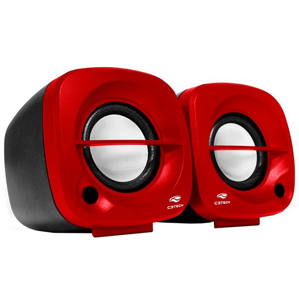 Oferta de Caixa de Som Portátil C3Tech Speaker 2.0 SP-303 3W USB por R$43,53 em Gazin