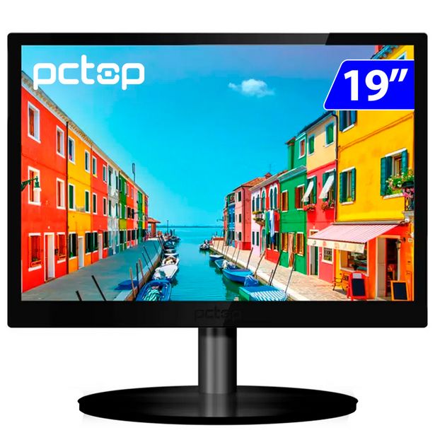 Oferta de Monitor PCTop LED 19" Wide HDMI VGA MLP190HDMIC - Preto por R$908