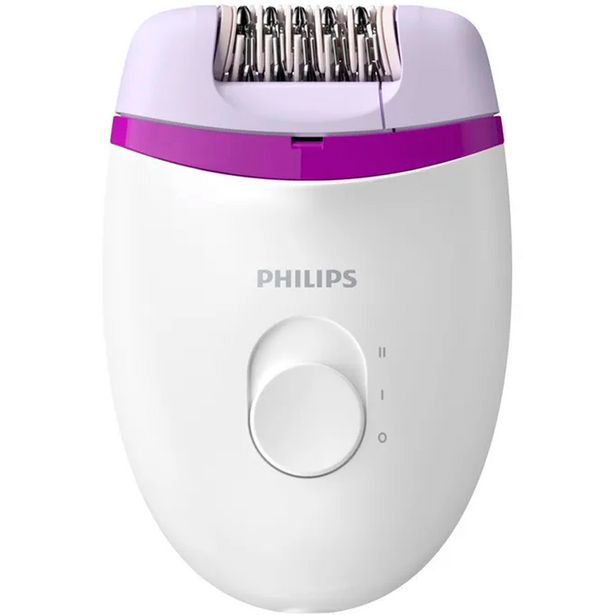 Oferta de Depilador Philips Santinelle Essential com Fio e Ajuste de Velocidade - Branco/Roxo por R$211