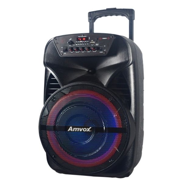 Oferta de Caixa Amplificada Amvox Aca 380 Viper Bluetooth Preta por R$459