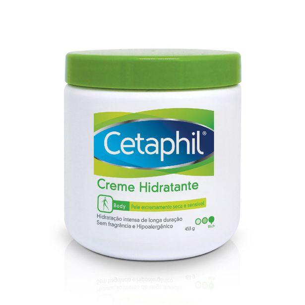 Oferta de Cetaphil Hidratante Creme 453g por R$53,9 em Farmácias Pague Menos