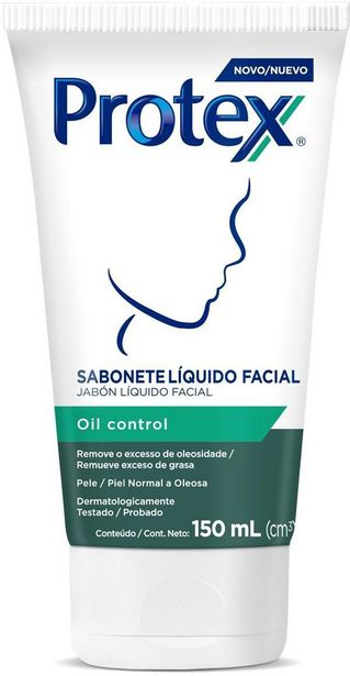 Oferta de Sabonete Protex Facial Oil Control Líquido 150ml por R$22,94