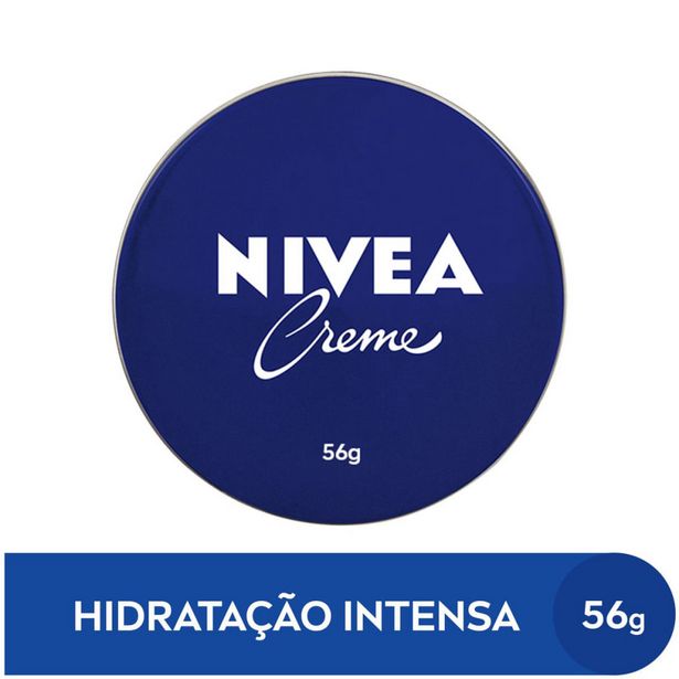 Oferta de NIVEA Creme Hidratante Lata 56g por R$15,19 em Farmácias Pague Menos