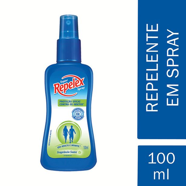 Oferta de Repelente de Insetos Repelex Family Care Spray com 100ml por R$11,99