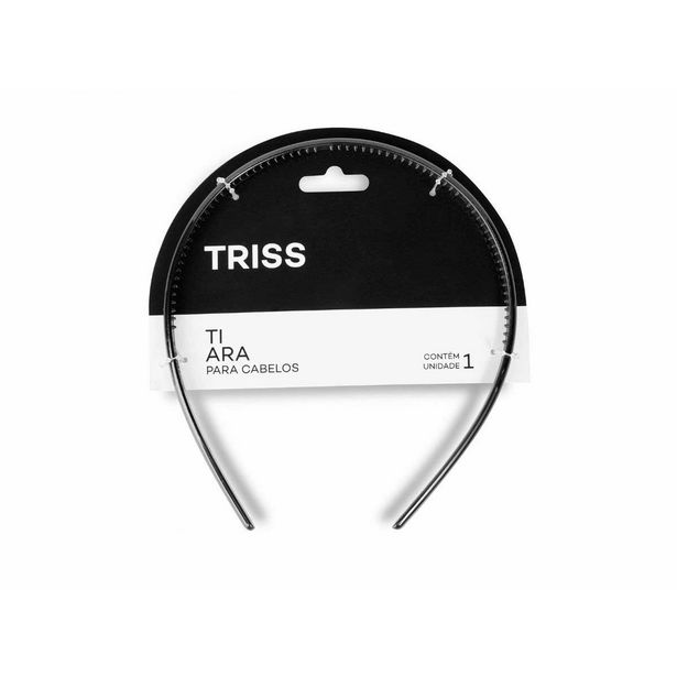 Oferta de Tiara de Plástico Triss/Needs Cor Preta com 1 Unidade por R$8,99