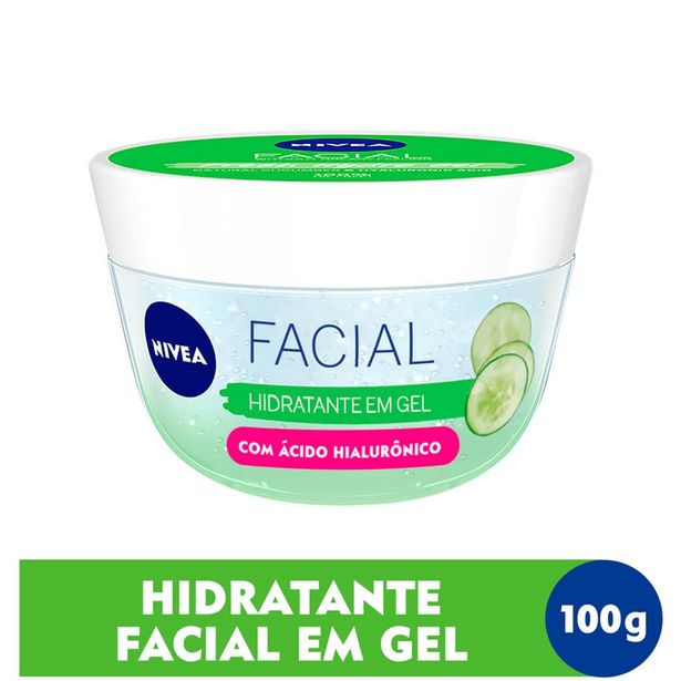 Oferta de Hidratante Facial em Gel Nivea com Ácido Hialurônico com 100ml por R$26,89