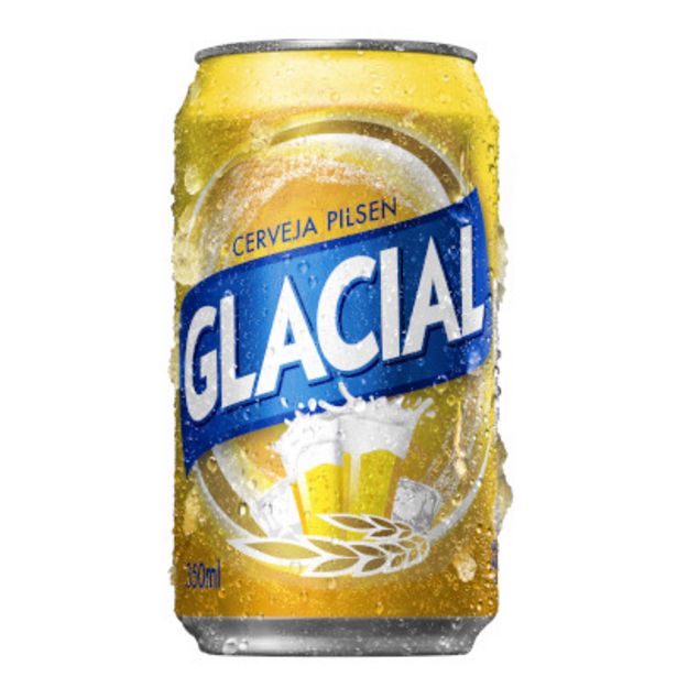 Oferta de Cerveja lata 350ml - Glacial por R$3,1