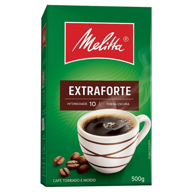 Oferta de Café Torrado e Moído Extra Forte (em pó) vácuo 500g - Melitta por R$17,27