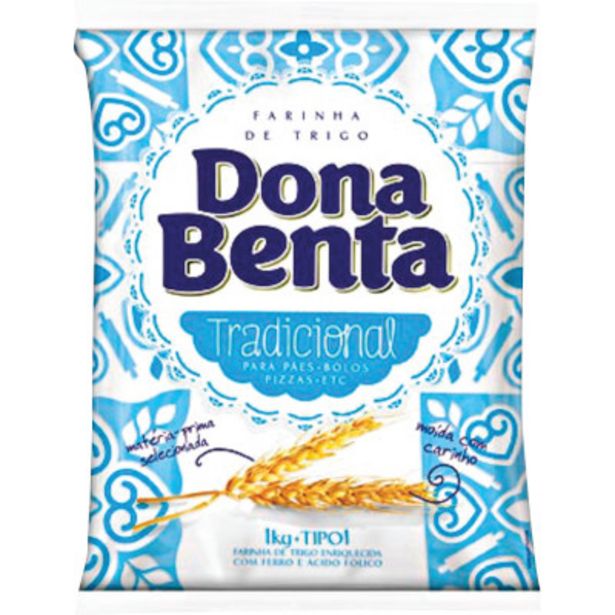 Oferta de Farinha de Trigo sem Fermento pacote 1kg - Dona Benta por R$4,2